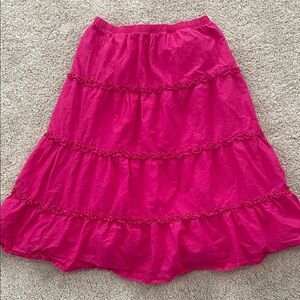 Gymboree Bright Pink A-Line cotton Skirt